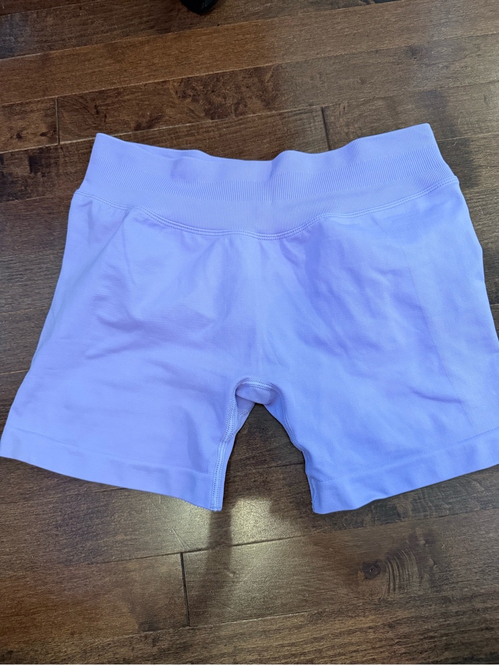 Lilac purple workout shorts